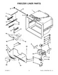 Diagram for 02 - Freezer Liner Parts