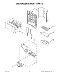 Diagram for 08 - Dispenser Front Parts