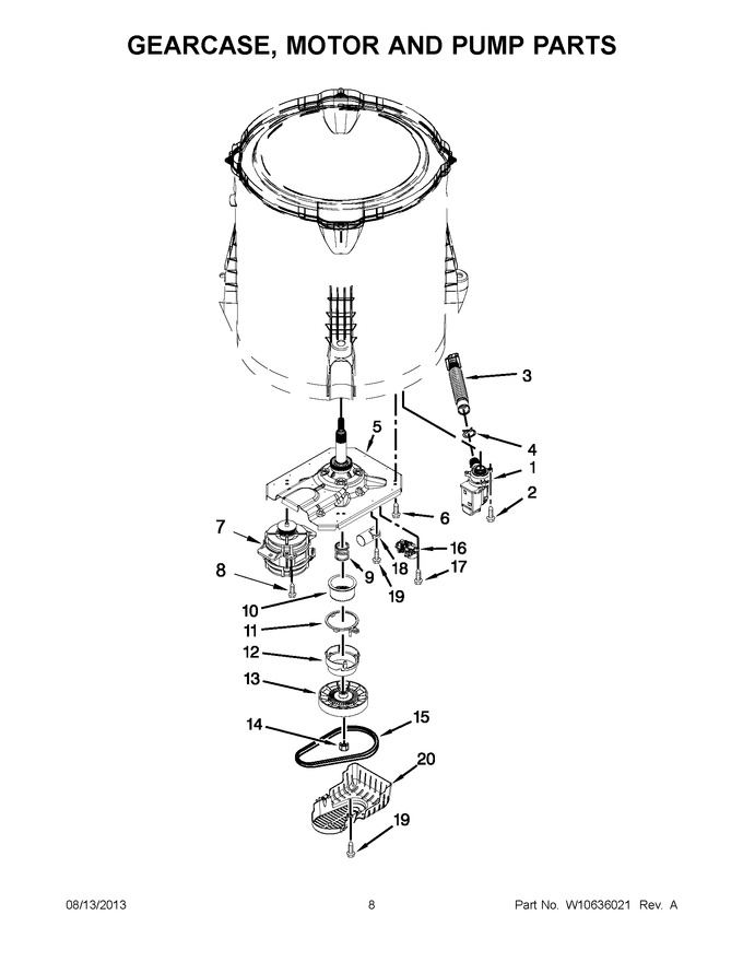 Diagram for WTW4900BW0