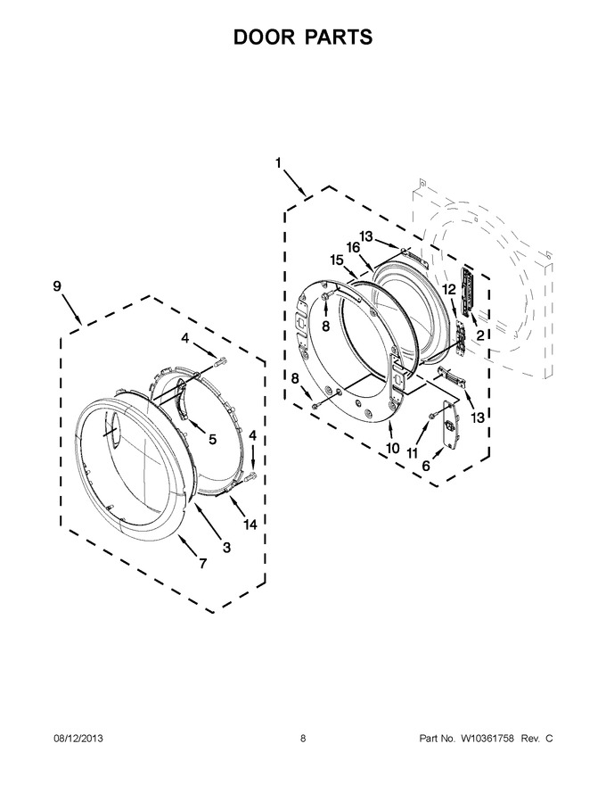 Diagram for YWED95HEXR0