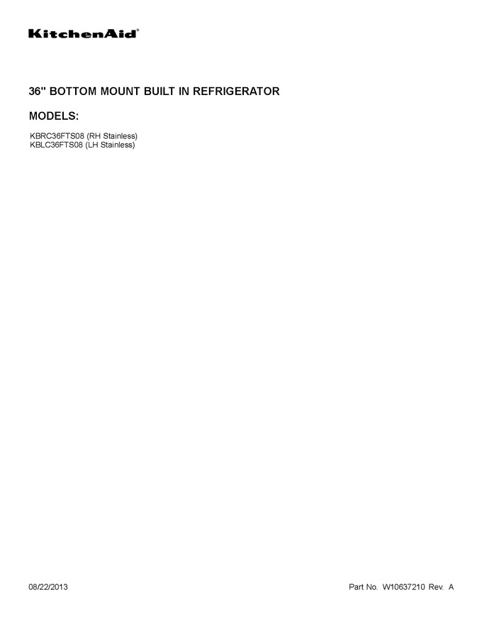 Diagram for KBRC36FTS08
