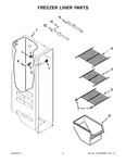 Diagram for 05 - Freezer Liner Parts