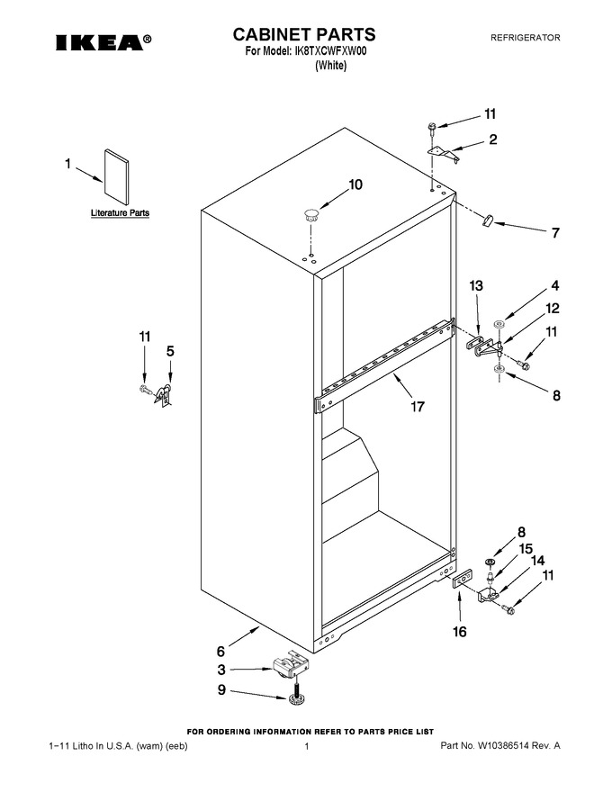 Diagram for IK8TXCWFXW00