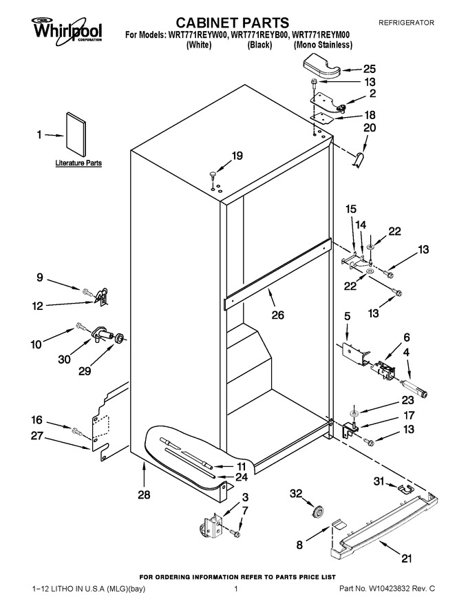 Diagram for WRT771REYW00