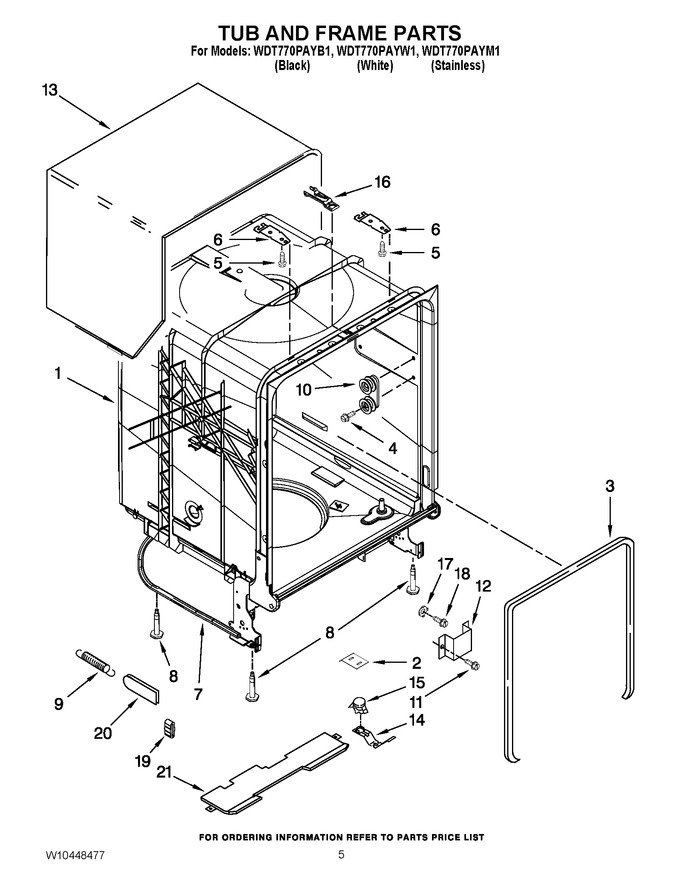 Diagram for WDT770PAYB1