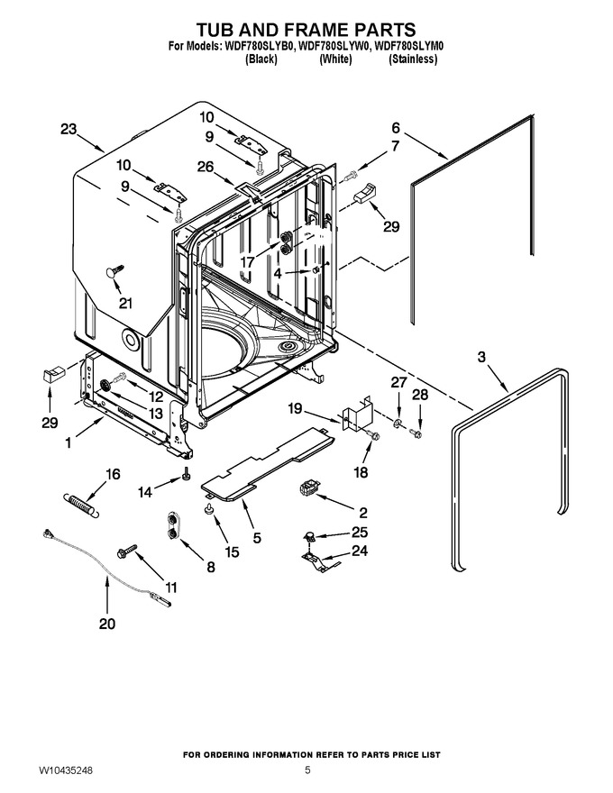 Diagram for WDF780SLYB0