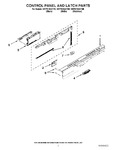 Diagram for 02 - Control Panel And Latch Parts