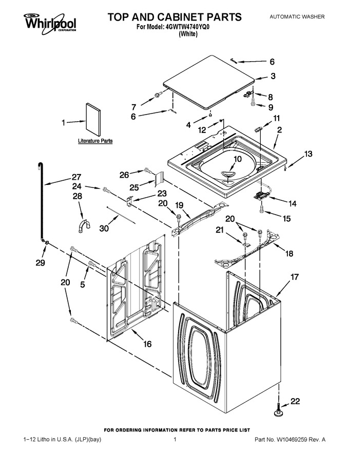 Diagram for 4GWTW4740YQ0