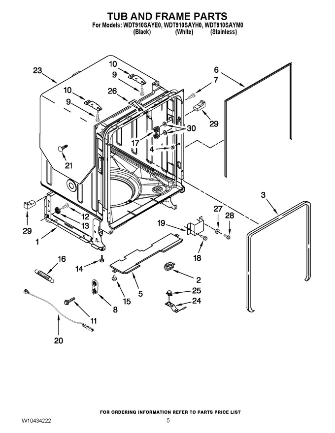 Diagram for WDT910SAYM0