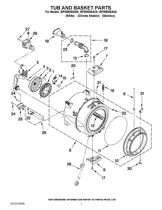 Diagram for WFW96HEAU0