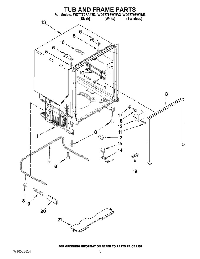 Diagram for WDT770PAYB3
