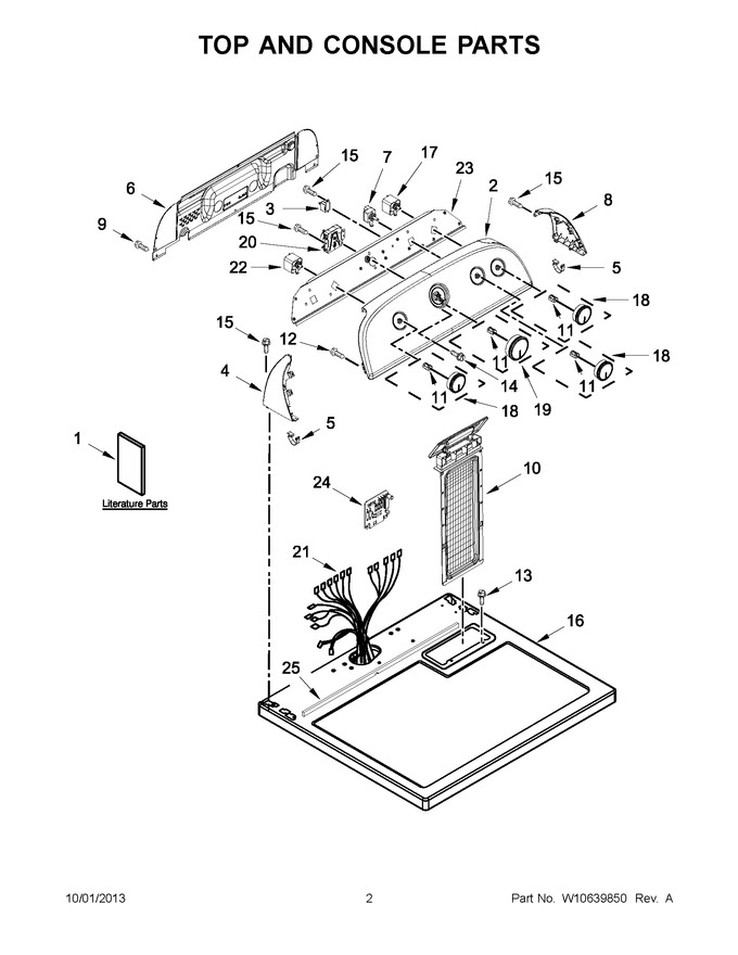 Diagram for WGD4890BW0