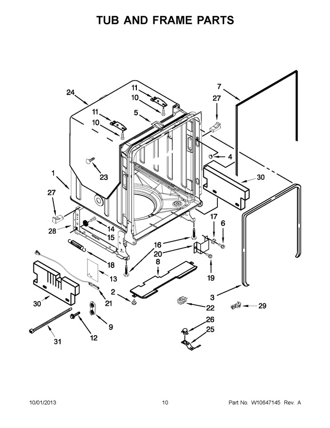 Diagram for KUDE70FXWH6