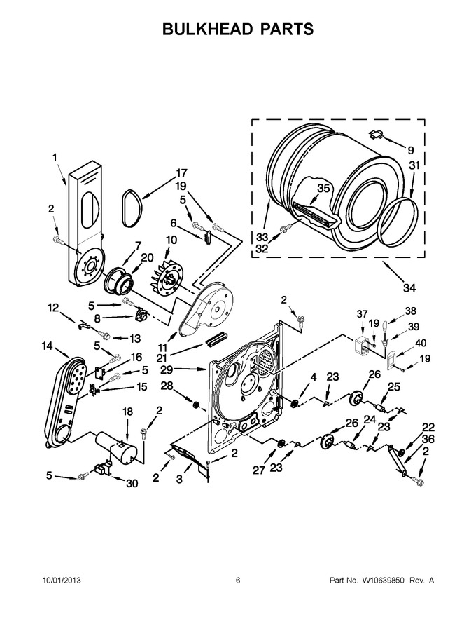 Diagram for WGD4890BW0