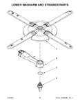 Diagram for 12 - Lower Washarm And Strainer Parts