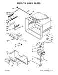 Diagram for 03 - Freezer Liner Parts