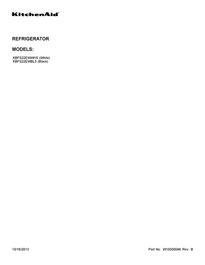 Diagram for KBFS22EWBL5