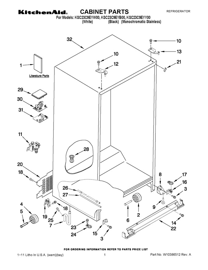 Diagram for KSC23C9EYB00