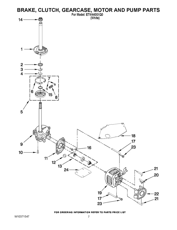 Diagram for ETW4400XQ0