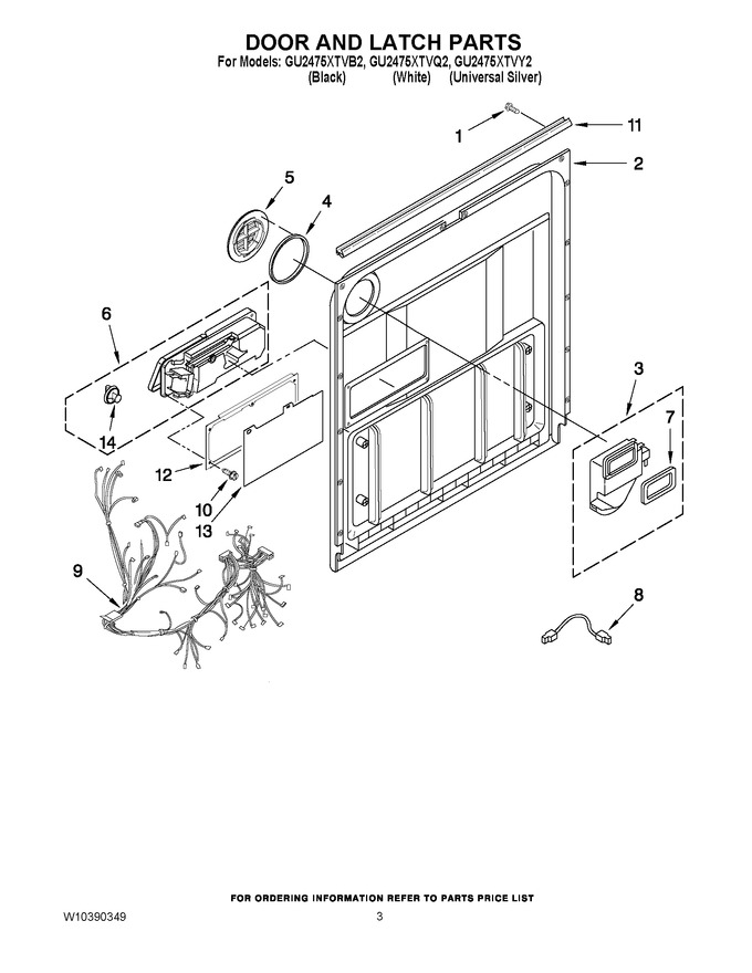 Diagram for GU2475XTVB2