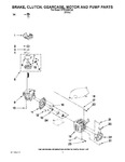 Diagram for 04 - Brake, Clutch, Gearcase, Motor And Pump Parts