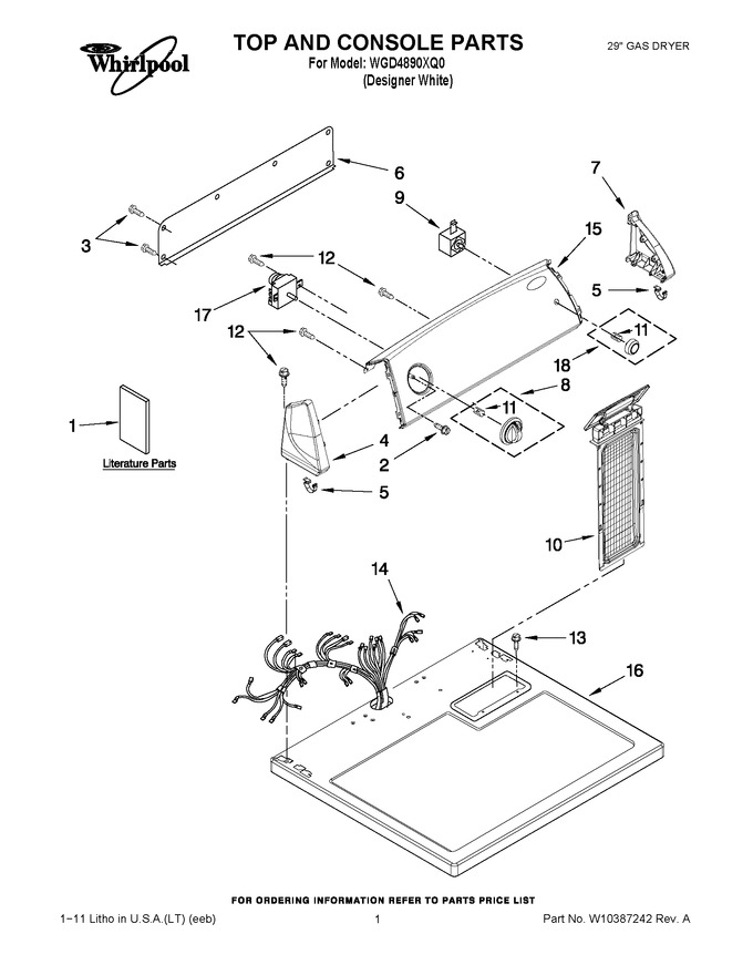 Diagram for WGD4890XQ0