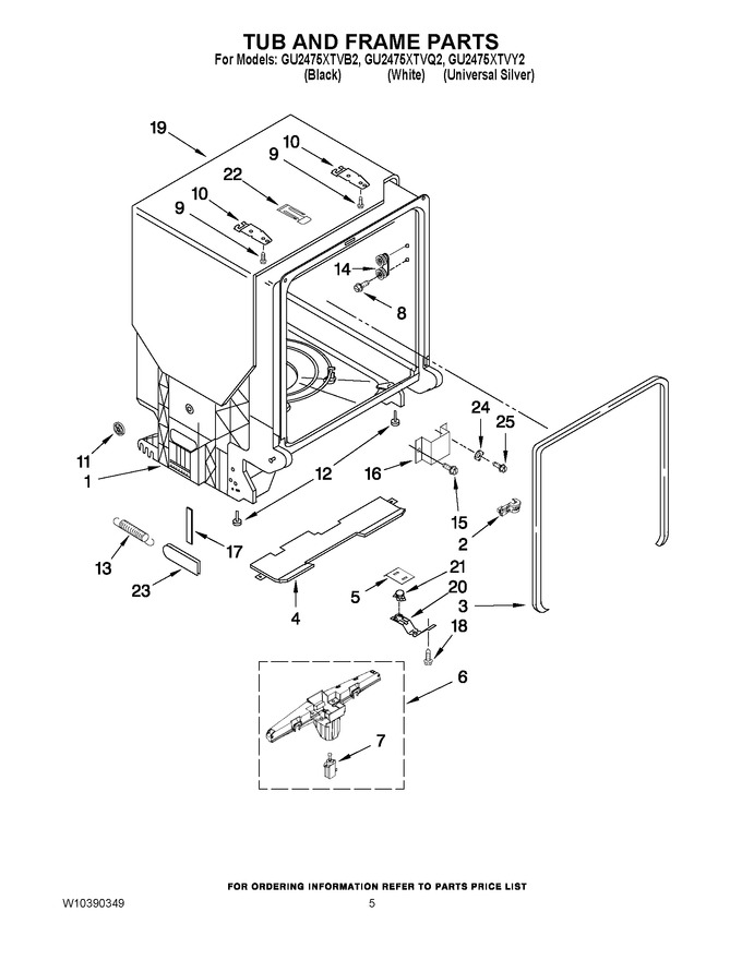 Diagram for GU2475XTVB2