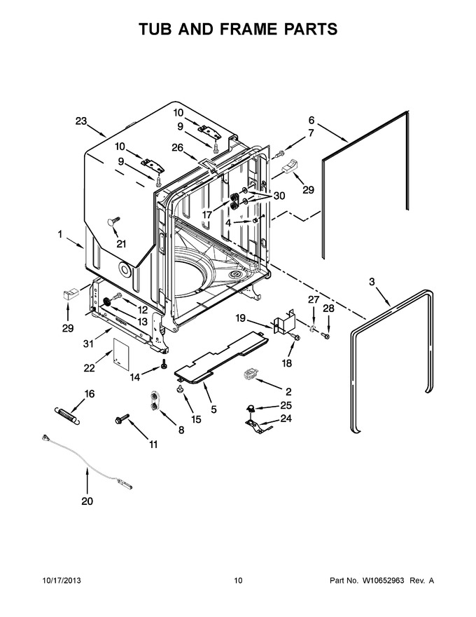 Diagram for WDT910SAYE3