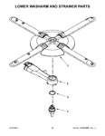 Diagram for 12 - Lower Washarm And Strainer Parts