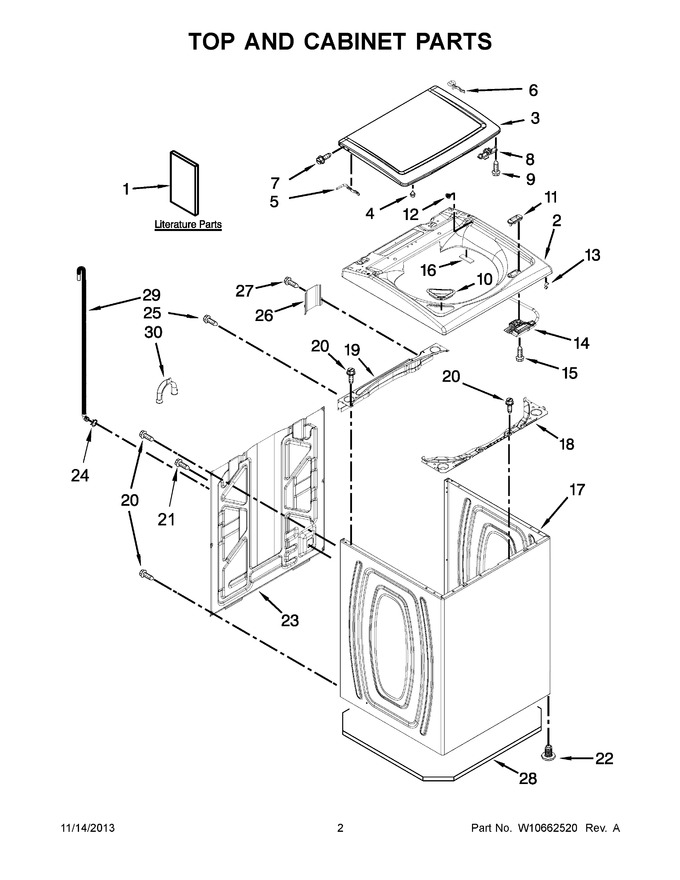 Diagram for 4GWTW5550YW2