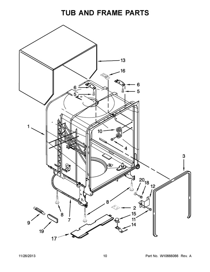 Diagram for WDF530PAYW7