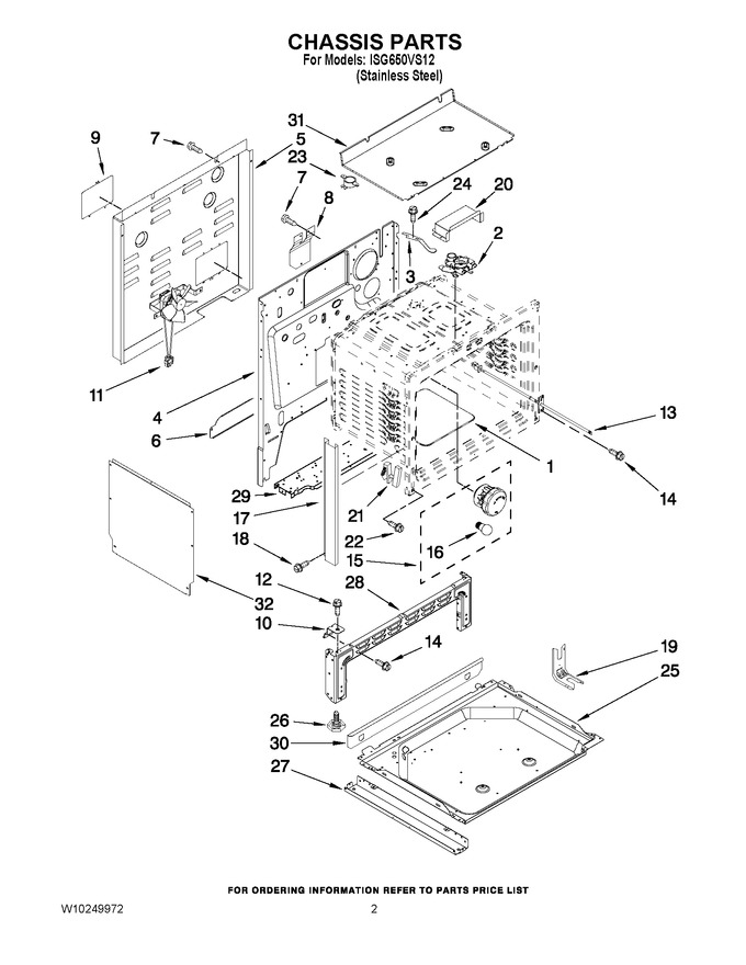 Diagram for ISG650VS12