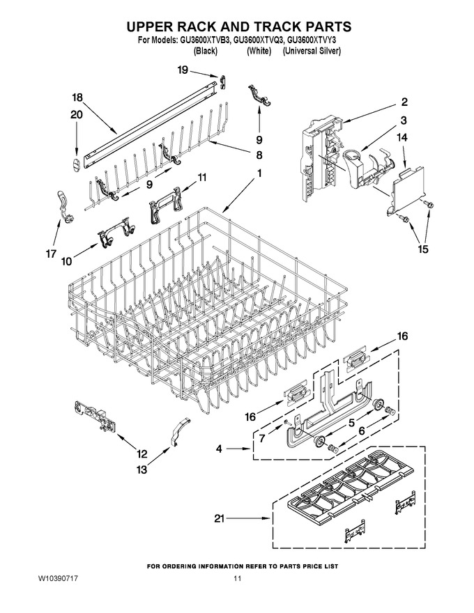 Diagram for GU3600XTVY3