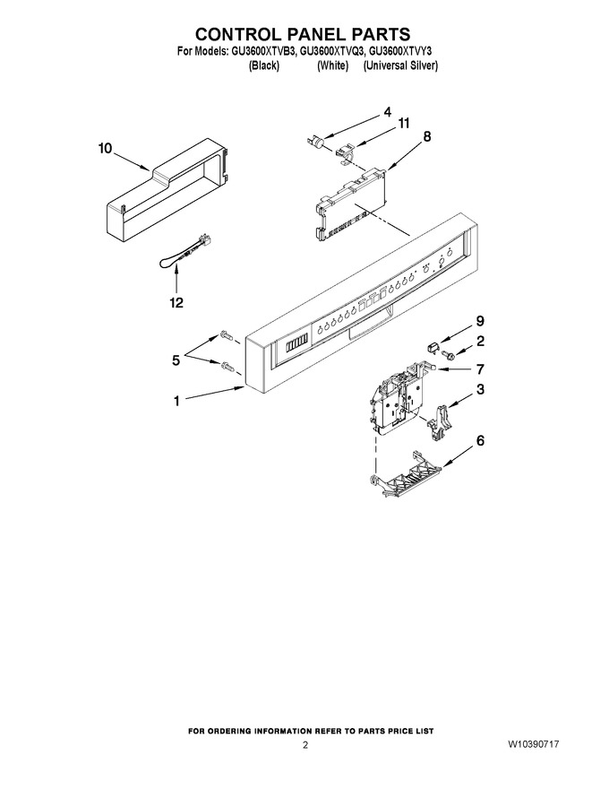 Diagram for GU3600XTVB3