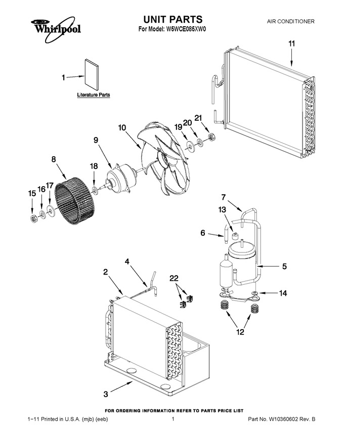 Diagram for W5WCE085XW0