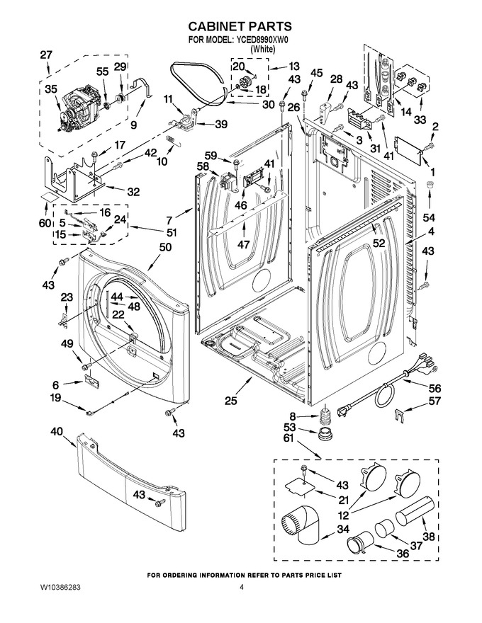 Diagram for YCED8990XW0