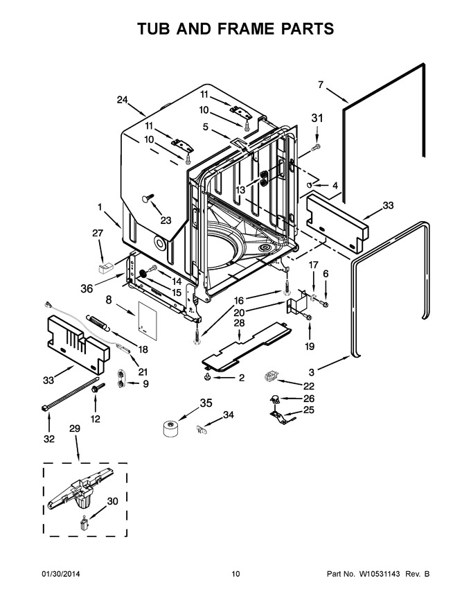 Diagram for KUDS30SXBL8