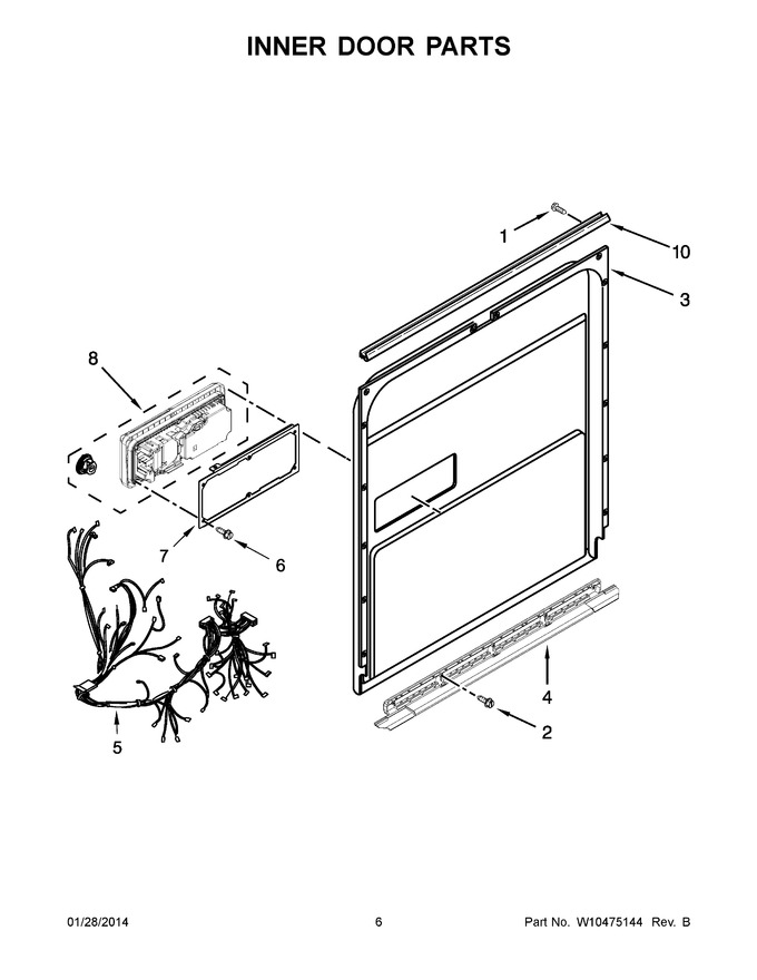 Diagram for KUDS30SXWH4