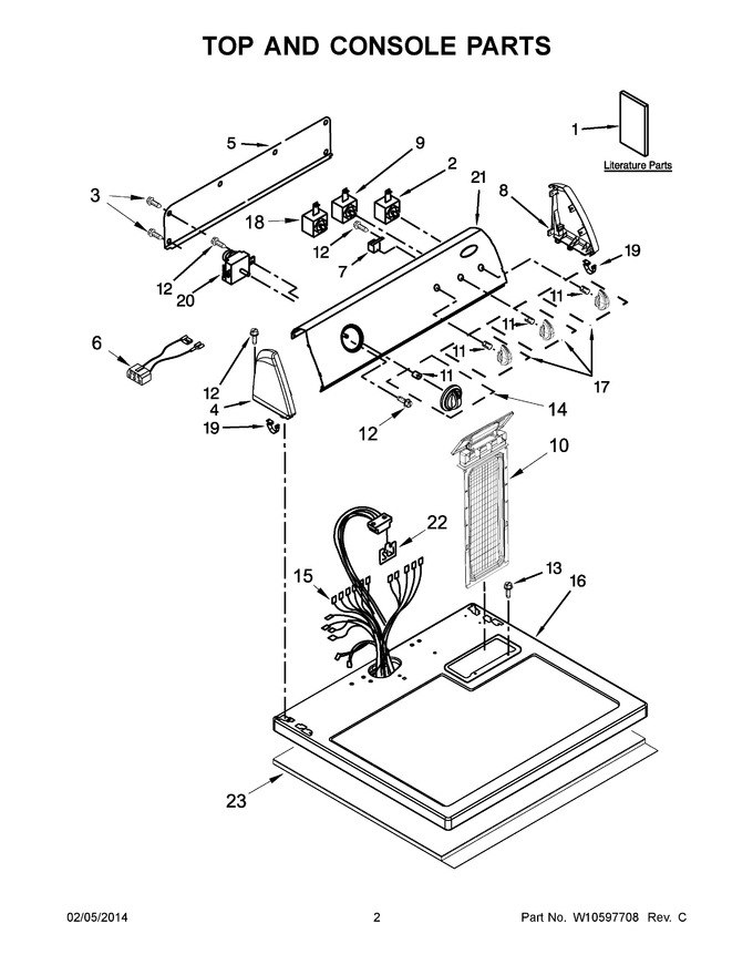 Diagram for YWED4900XW2