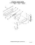 Diagram for 02 - Control Panel Parts