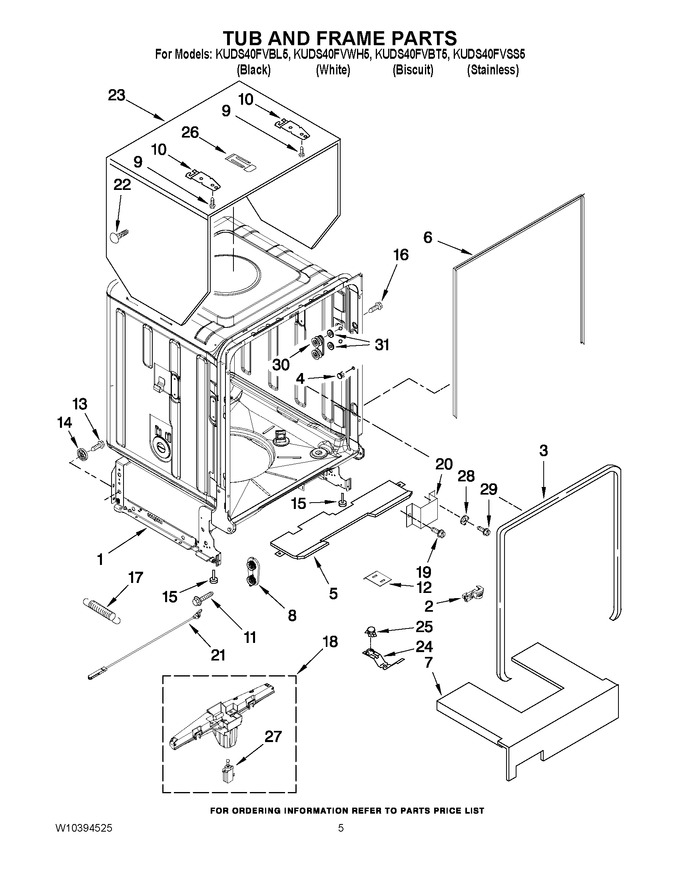 Diagram for KUDS40FVBT5