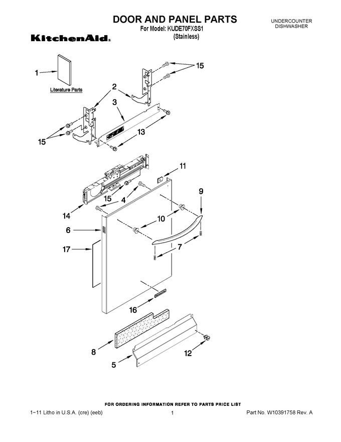 Diagram for KUDE70FXSS1