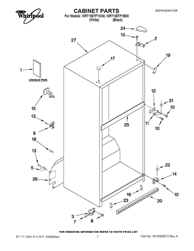Diagram for WRT108TFYW00