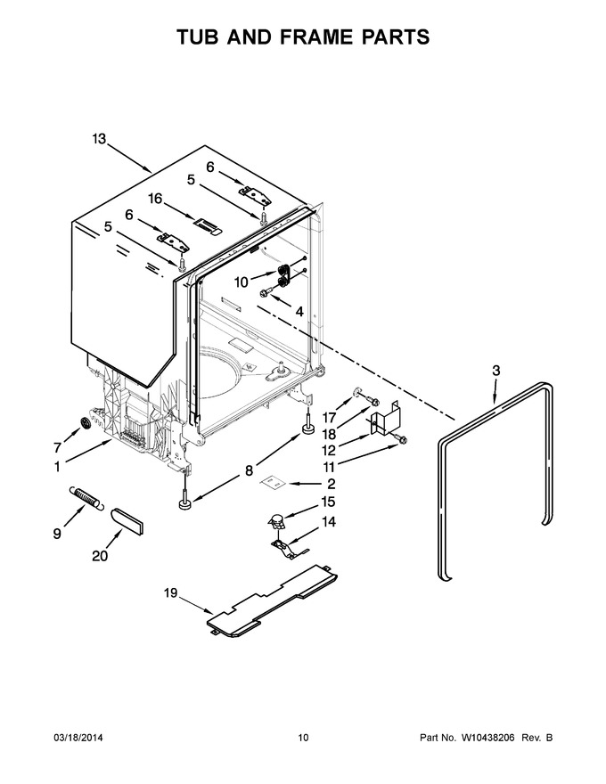 Diagram for WDT770PAYB0