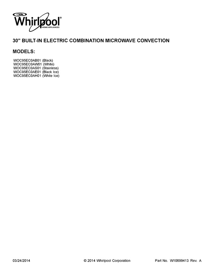 Diagram for WOC95EC0AW01