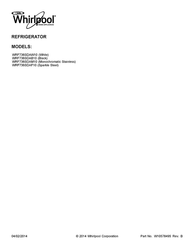 Diagram for WRF736SDAM10