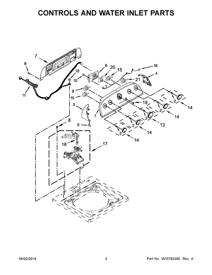 Diagram for WTW4850BW1