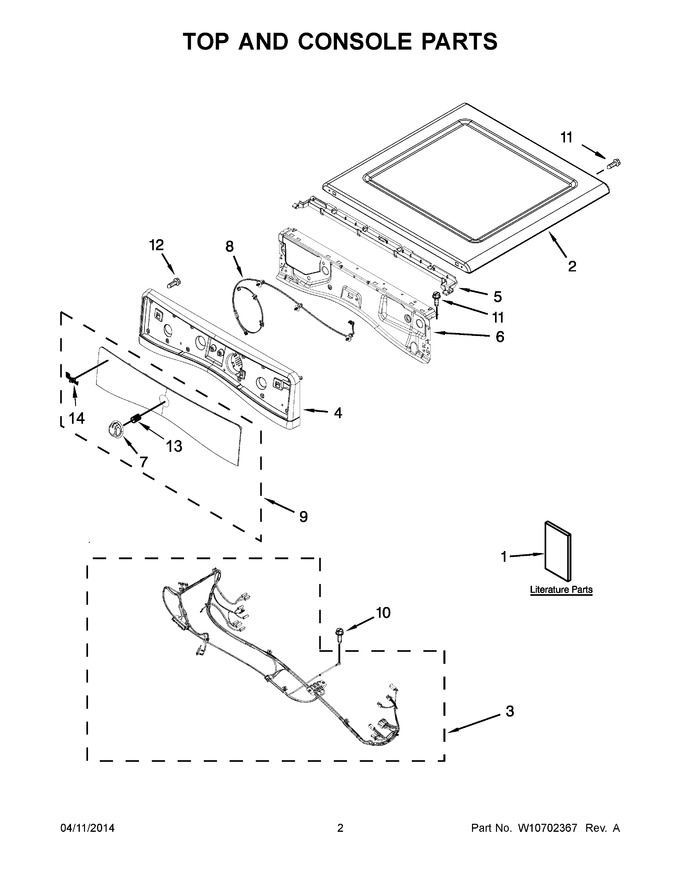 Diagram for YWED72HEDW0