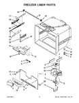 Diagram for 04 - Freezer Liner Parts