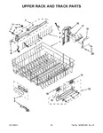Diagram for 11 - Upper Rack And Track Parts